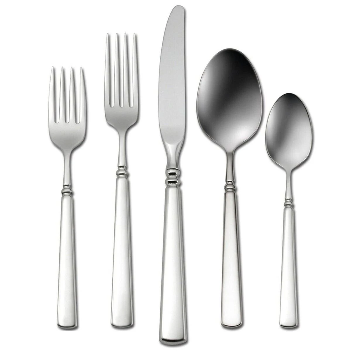 Oneida 18/10 Stainless Steel 5-Piece Flatware Set | Easton 3 Oneida 18/10 Stainless Steel 5-Piece Flatware Set | Easton
