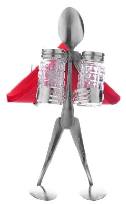 Forked Up Art Spoon Table Topper - Shaker And Napkin Holder