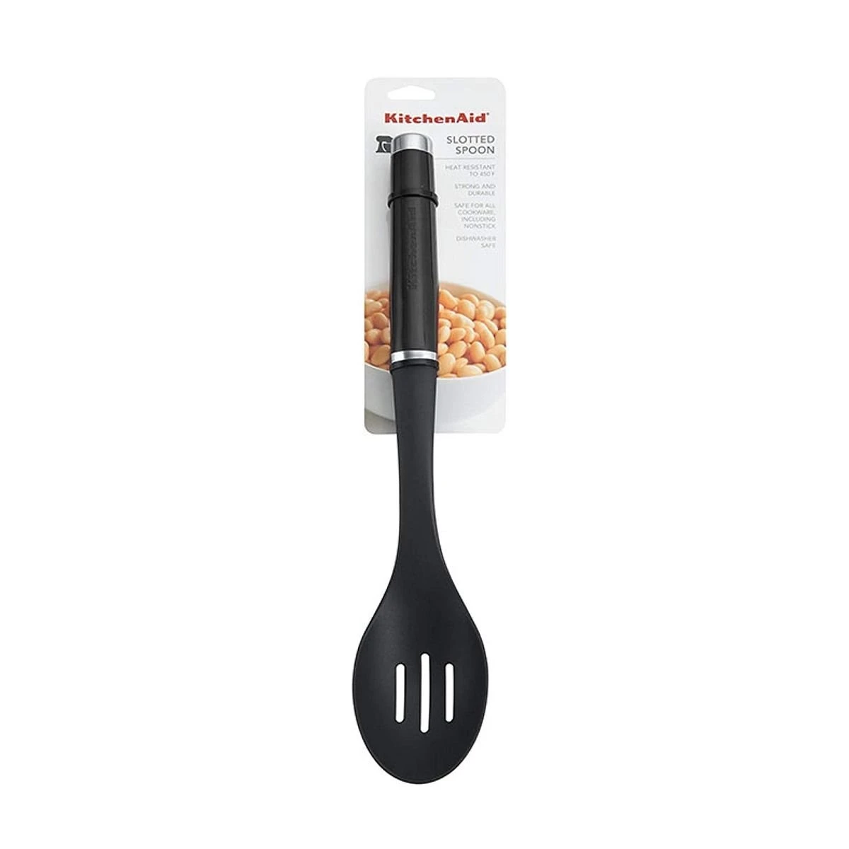 KitchenAid Non-Electrics KitchenAid Classic Slotted Spoon | Black 5 KitchenAid Non-Electrics KitchenAid Classic Slotted Spoon | Black - Image 3