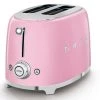 SMEG 2-Slice Toaster | Pink -Cuisinart Shop smeg 50 s retro 2 slice toaster oven tsf01pkus