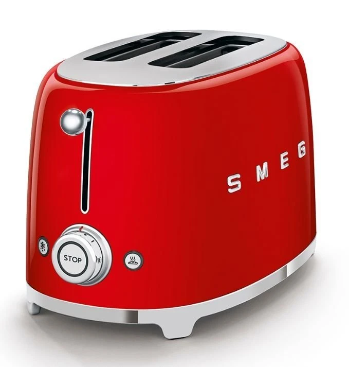 SMEG 2-Slice Toaster | Red 3 SMEG 2-Slice Toaster | Red