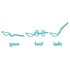 Dreamfarm Spadle Dual Purpose Spoon & Ladle | Dreamfarm Blue -Cuisinart Shop spadle lifestyle 1 1