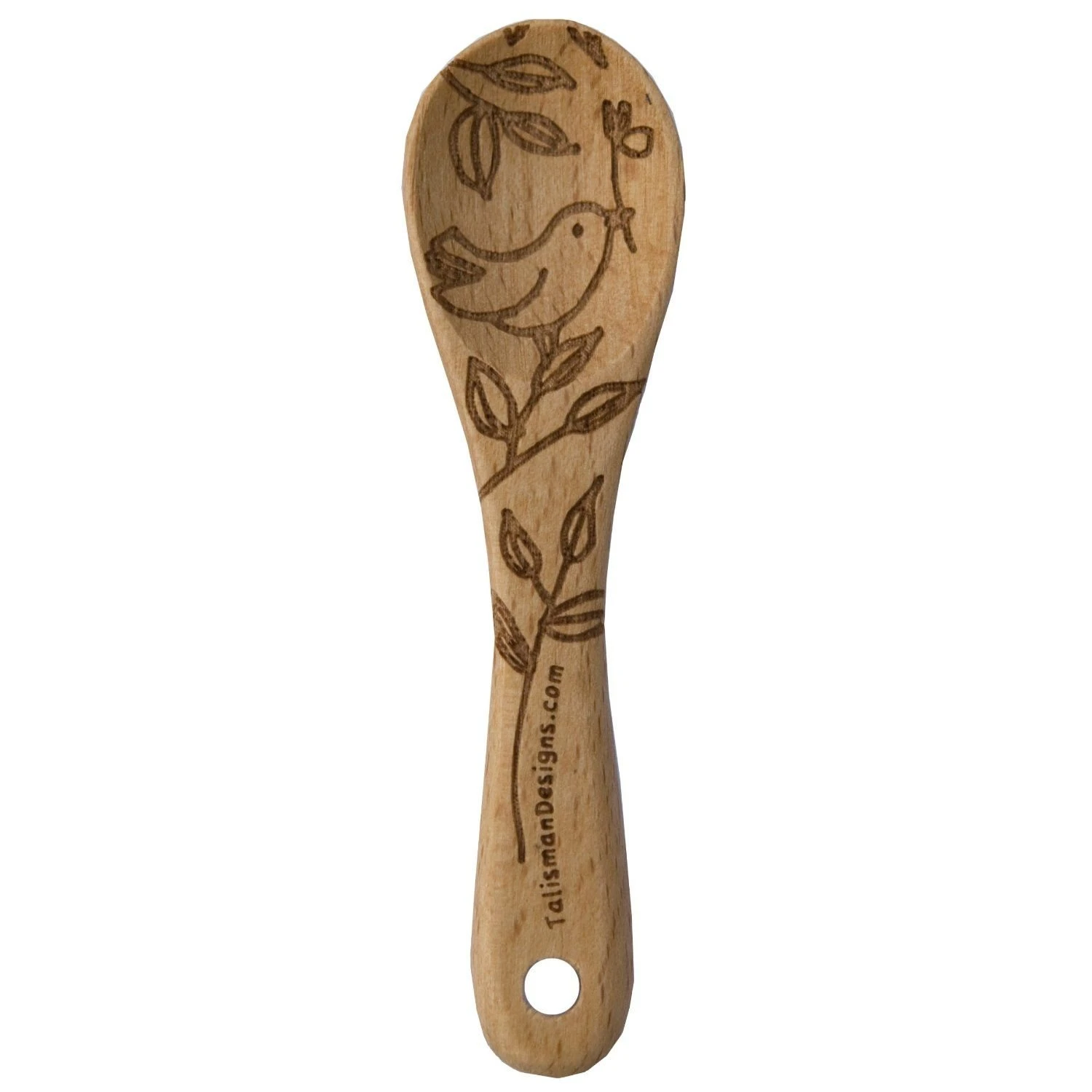Talisman Designs Tiny Beechwood Salt Spoon (3.5") 3 Talisman Designs Tiny Beechwood Salt Spoon (3.5")