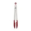 KitchenAid Non-Electrics KitchenAid Universal Silicone Tipped Tongs | Red -Cuisinart Shop tongs3