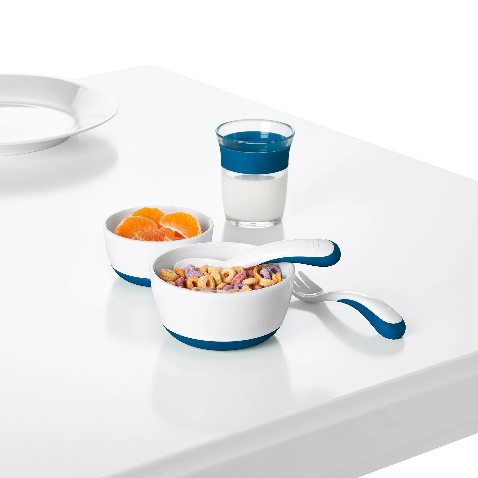 OXO Tot Feeding Spoon Set With Soft Silicone | Teal 10 OXO Tot Feeding Spoon Set With Soft Silicone | Teal - Image 8