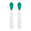 OXO Tot Feeding Spoon Set With Soft Silicone | Teal -Cuisinart Shop tot 61138300 2