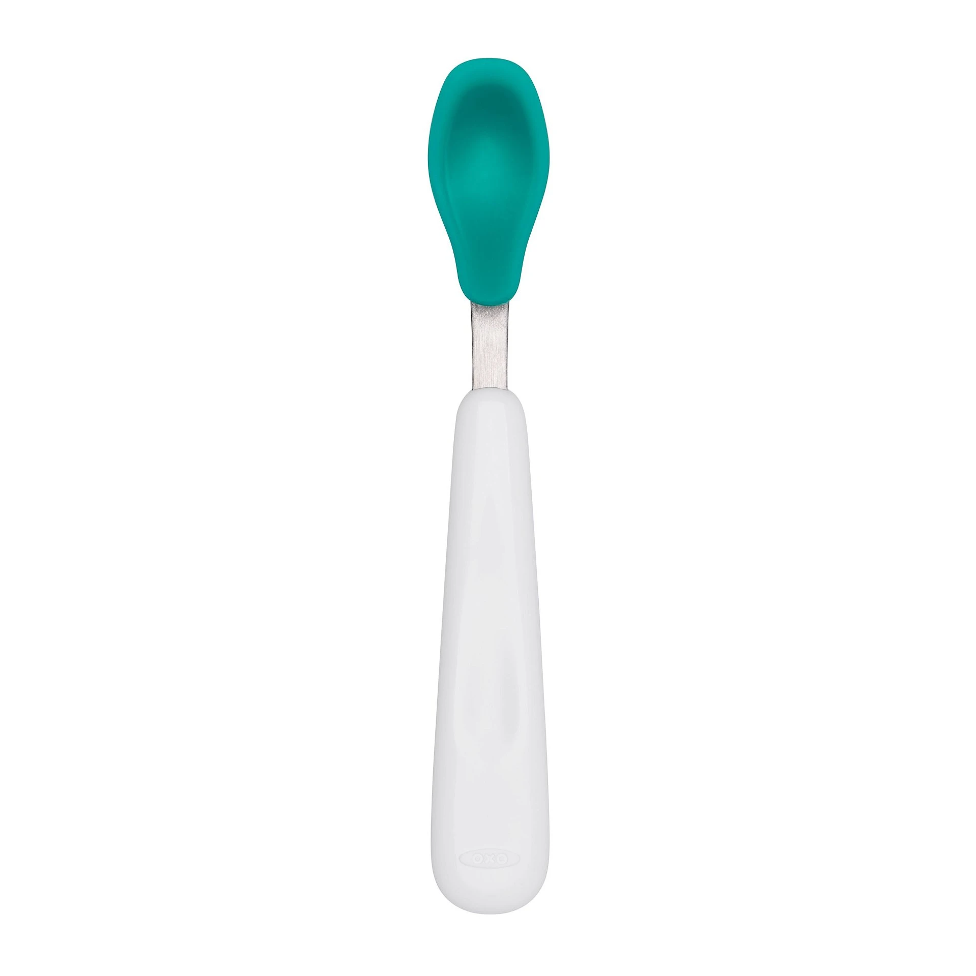 OXO Tot Feeding Spoon Set With Soft Silicone | Teal 8 OXO Tot Feeding Spoon Set With Soft Silicone | Teal - Image 6