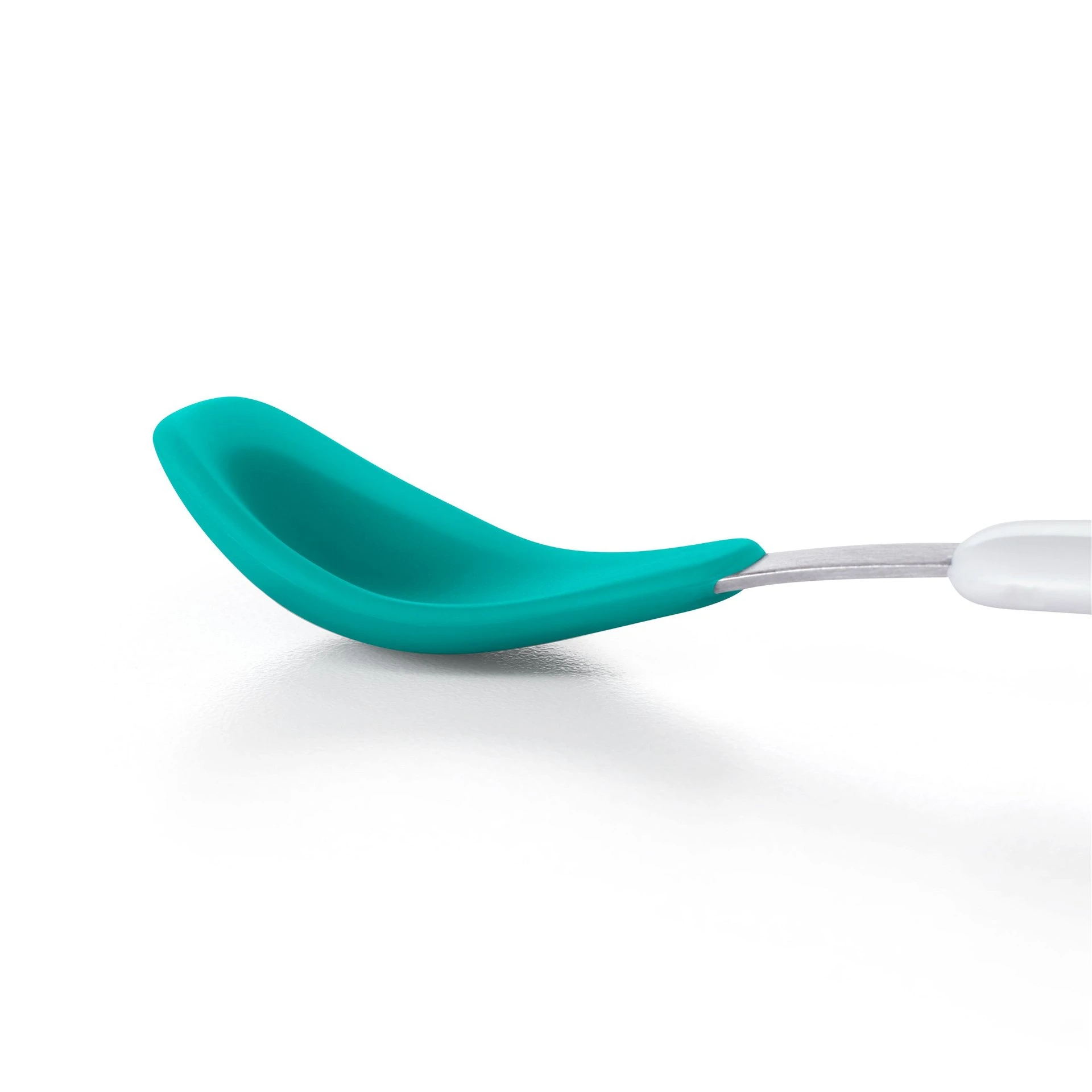 OXO Tot Feeding Spoon Set With Soft Silicone | Teal 4 OXO Tot Feeding Spoon Set With Soft Silicone | Teal - Image 2