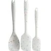 Trudeau White Confetti Silicone Spatulas - Set Of 3 -Cuisinart Shop trudeau white confetti silicone spatulas 05118659