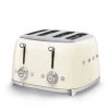 SMEG 4-Slot Toaster | Cream -Cuisinart Shop tsf03crus