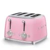 SMEG 4-Slot Toaster | Pink 1 SMEG 4-Slot Toaster | Pink -Cuisinart Shop tsf03pkus