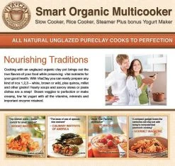 VitaClay Smart Organic Multicooker & Clay Insert - Oval, 6-Cup Dry / 3.2-Quart -Cuisinart Shop vita clay multicooker both 1