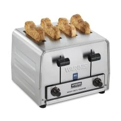 Waring Commercial Stainless Steel Heavy-Duty Toaster | 4-Slot -Cuisinart Shop wct800rc waring toaster inset1