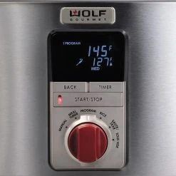 Wolf Gourmet 7-Quart Multi-Function Cooker | Red Knobs -Cuisinart Shop wgsc100s wolf gourmet multi function cooker 7 qt 3