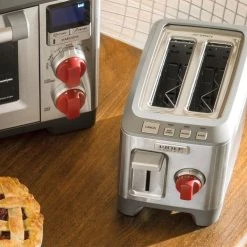 Wolf Gourmet 2-Slice Toaster | Red Knobs -Cuisinart Shop wgtr102s lifestyle 2000