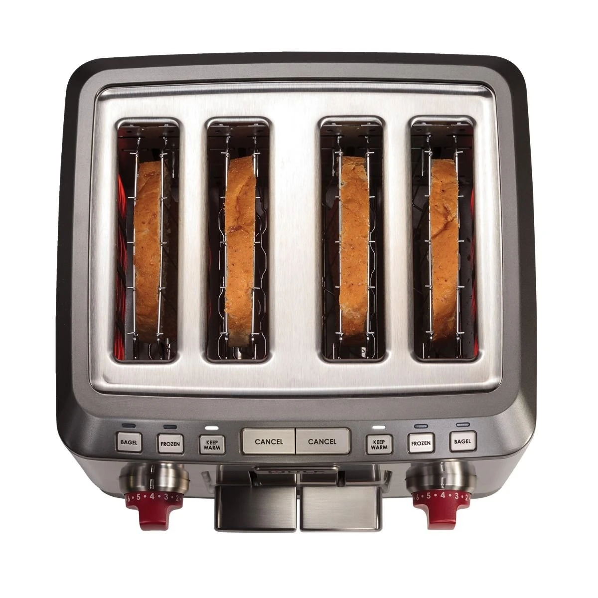Wolf Gourmet 4-Slice Toaster | Red Knobs 6 Wolf Gourmet 4-Slice Toaster | Red Knobs - Image 4