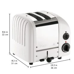Dualit NewGen Classic 2-Slice Toaster | White 10 Dualit NewGen Classic 2-Slice Toaster | White -Cuisinart Shop white3 1