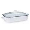 Golden Rabbit Enamelware 16" X 12.5" Roasting Pan With Lid | White -Cuisinart Shop ww15 6b54de84 cd9b 43cf a317 e63d93e3209b
